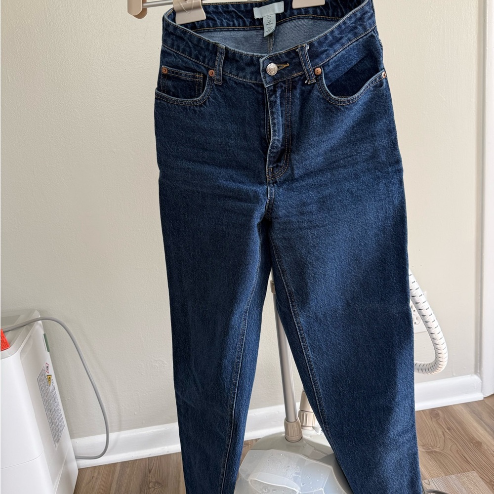 H&M Dark Blue Straight Leg Jeans